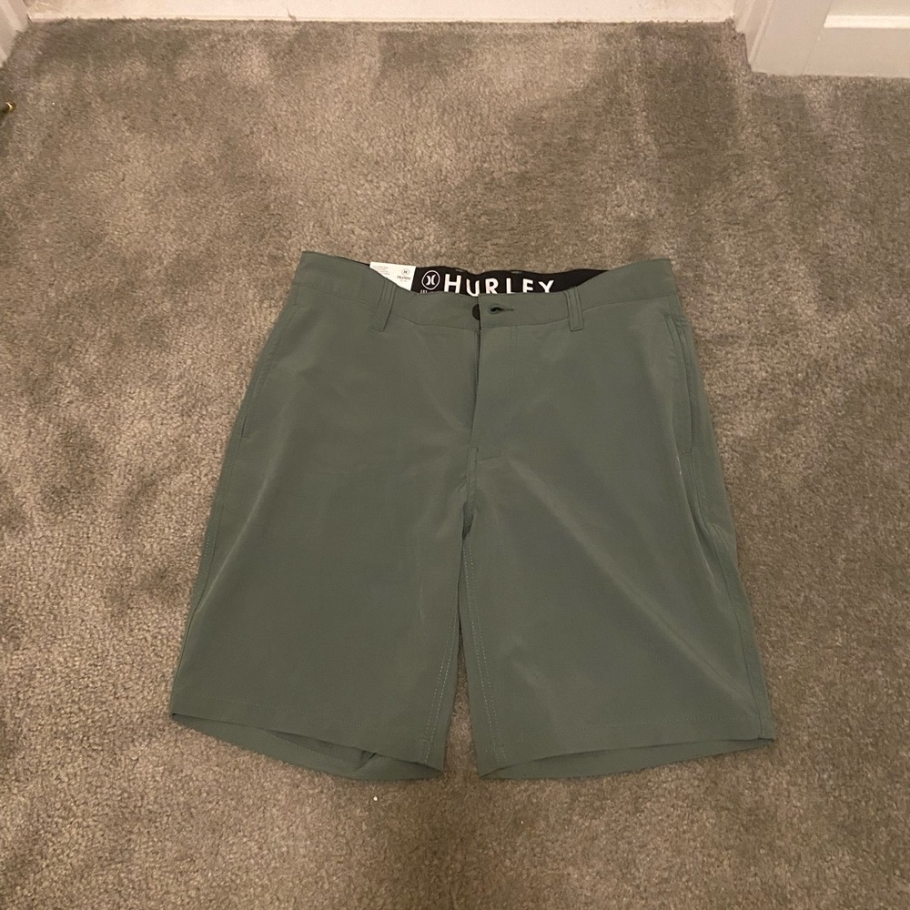 Hurley Green Hybrid Shorts Versatile Design